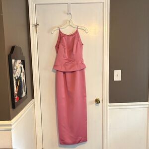 Michaelangelo Pink Satin Fabric